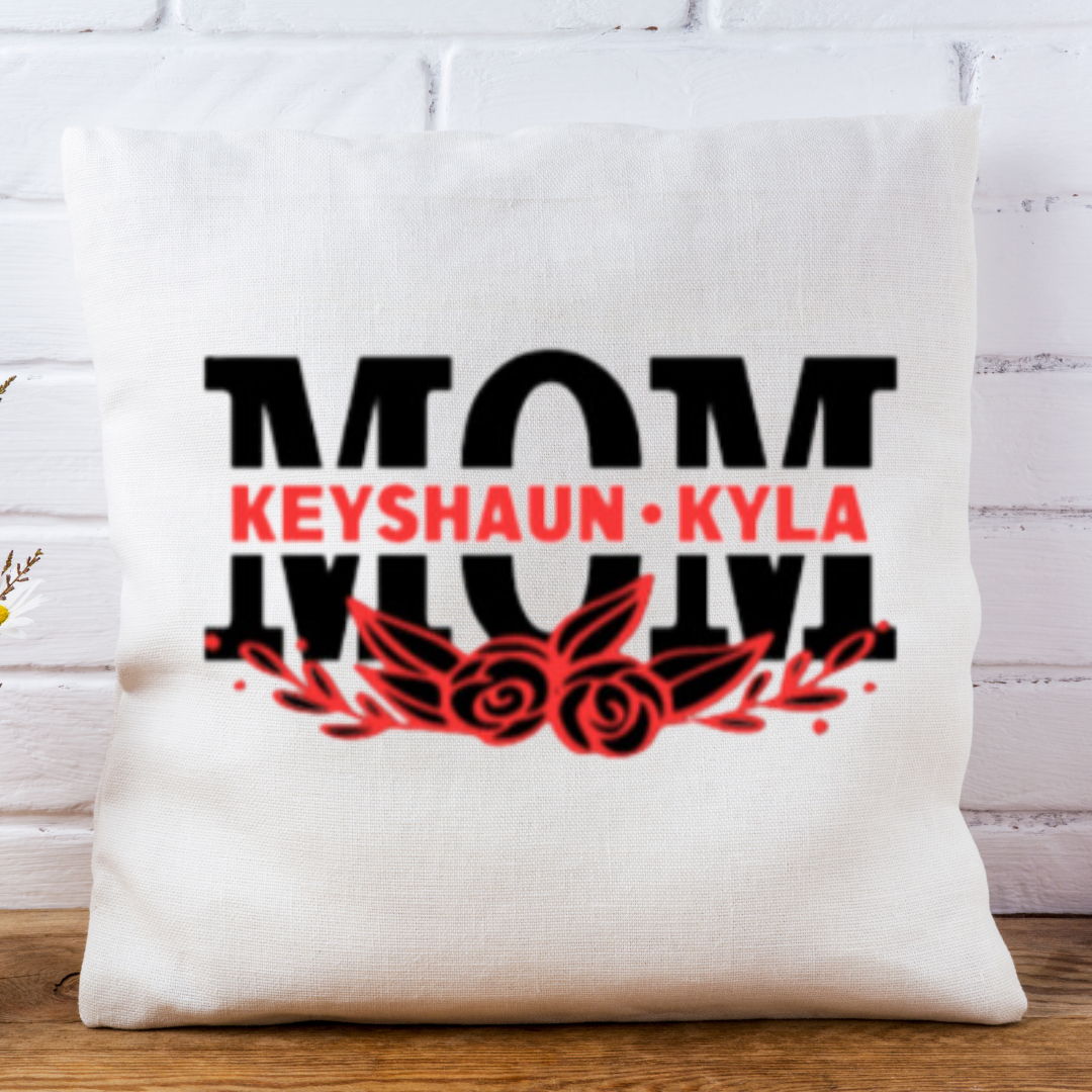Personalized "MOM" Pillow