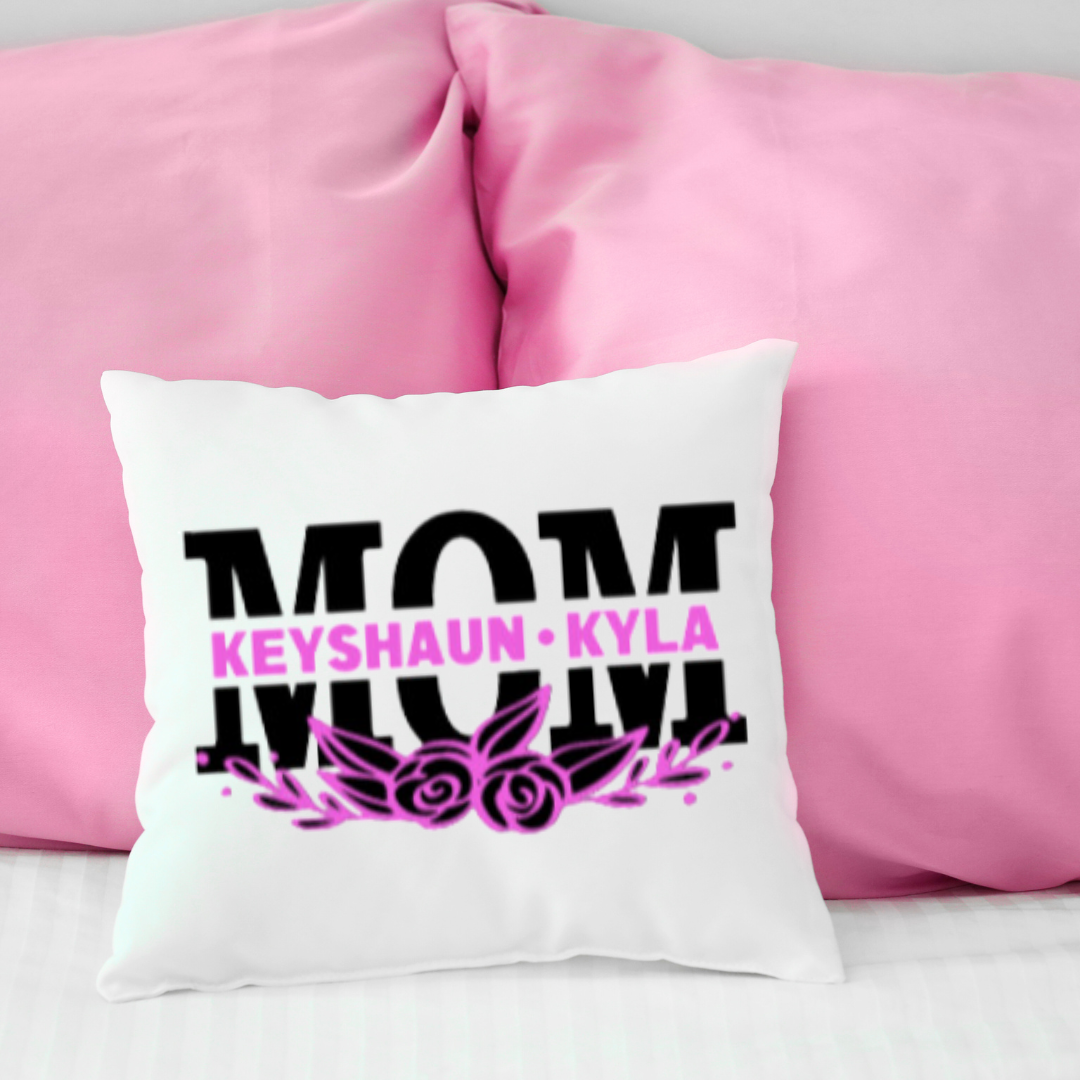 Personalized "MOM" Pillow