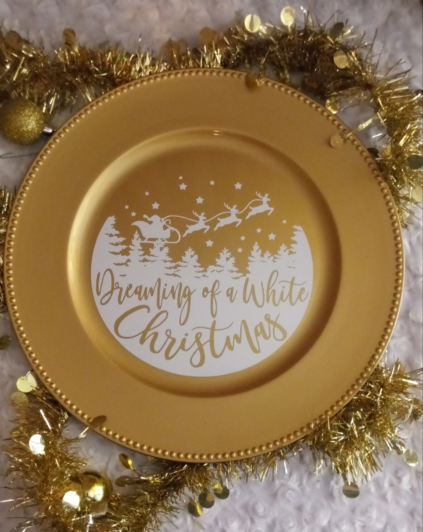 Gold Christmas Charger
