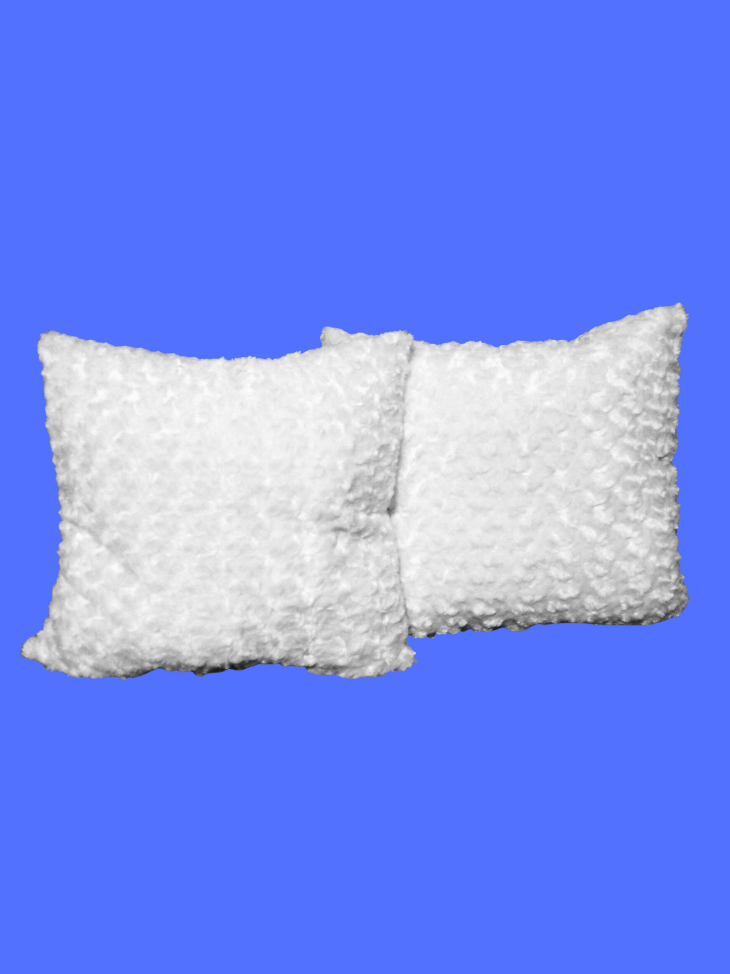 White Faux Fur Pillows